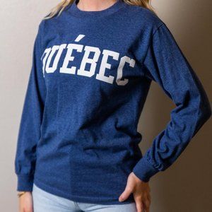 Long Sleeve T Shirt Quebec Logo